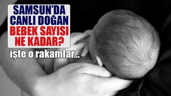 Samsun'da canlı doğan bebek sayısı ne kadar?