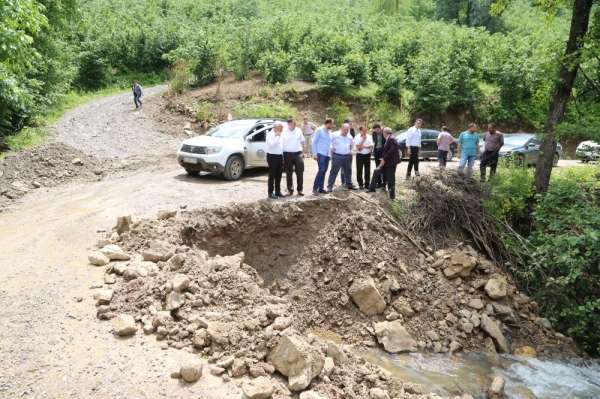 Mesudiye ve Gölköy'de aşırı yağış etkili oldu 
