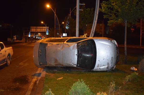 Malatya'da ehliyetsiz sürücü kaza yaptı: 1 yaralı