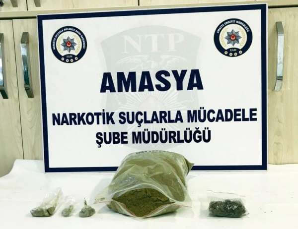 Amasya'da uyuşturucu operasyonu: 3 gözaltı 