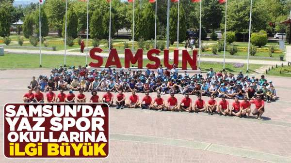Samsun'da yaz spor okullarına ilgi büyük