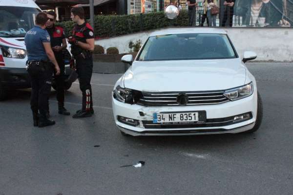 Ataşehir'de kaza: 1 polis yaralı 