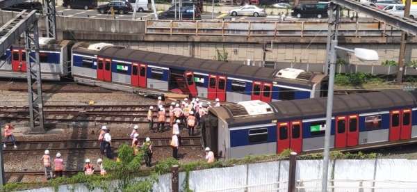 Hong Kong'da tren kazası: 8 yaralı 