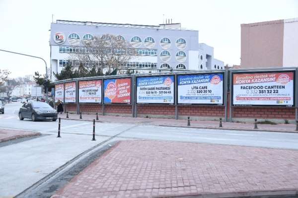 Konya'da esnafa reklam desteği 