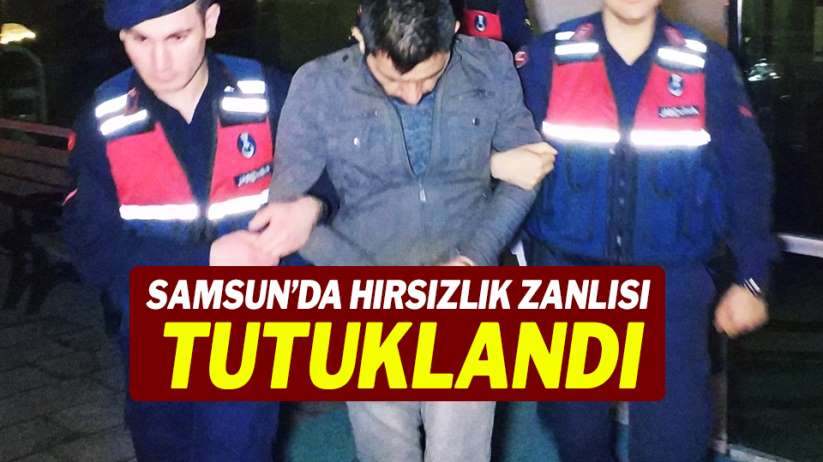 Samsun'da hırsızlık zanlısı tutuklandı