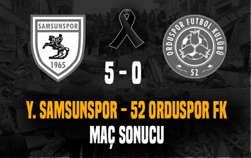 Samsunspor - 52 Orduspor FK dostluk maçı soncu: 5 - 0