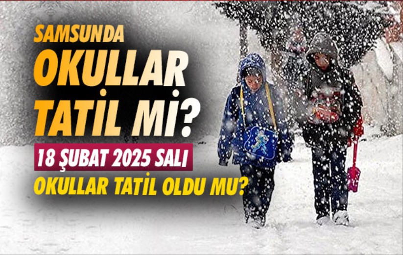 Samsunda okullar tatil mi 18 Şubat 2025 Salı okullar tatil oldu mu
