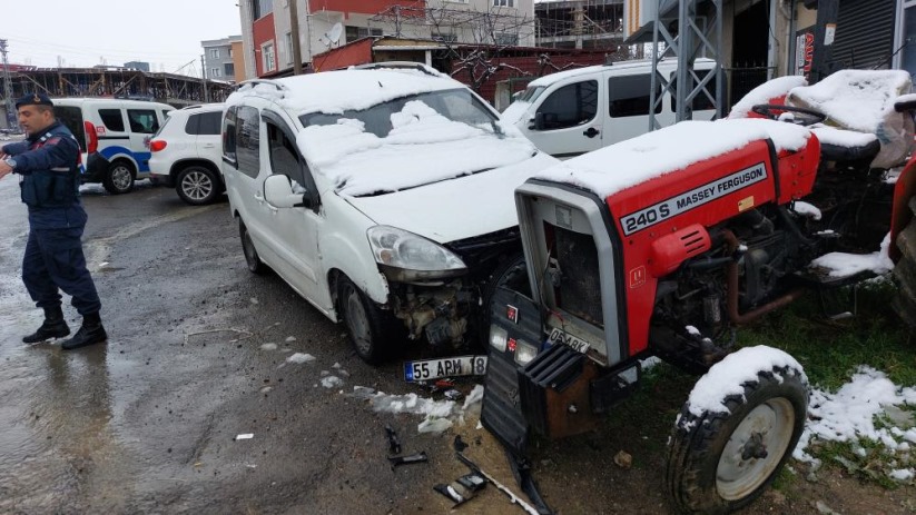 Samsun'da kazadan 9 saat sonra fark edilen şahıs hastaneye kaldırıldı