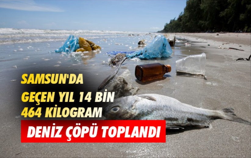 Samsun'da geçen yıl 14 bin 464 kilogram deniz çöpü toplandı