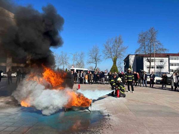 Ordu'da kamuda çalışan bin 252 kişiye yangın eğitimi verildi