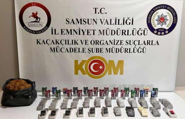Samsun'da kaçak elektronik sigara ve makaron ele geçirildi