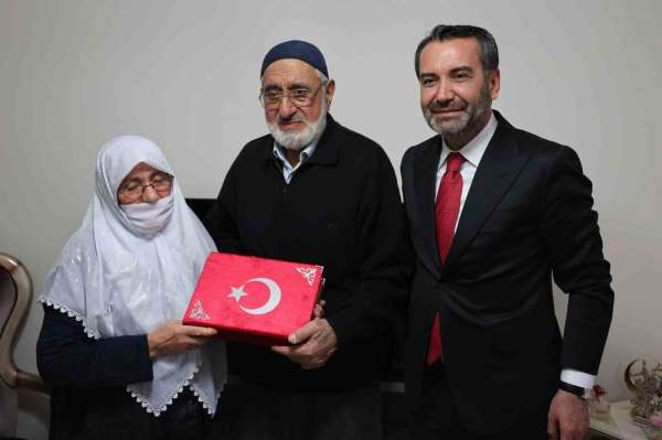 Türkiye'nin en genç belediye başkanından şehit ailesine anlamlı ziyaret
