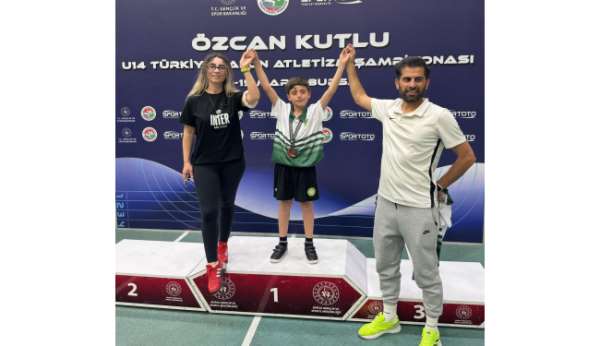 Cengiz Ebubekir Karayılan, atletizmde Türkiye 3'üncüsü oldu