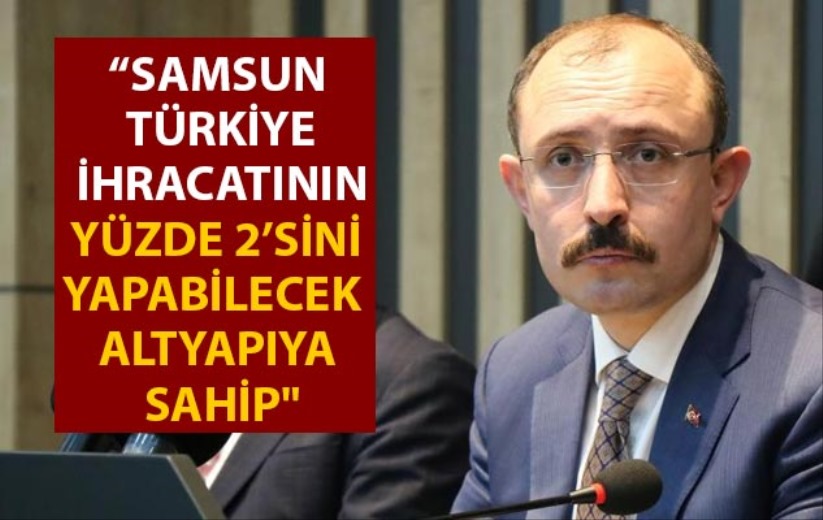  'Samsun Türkiye ihracatının yüzde 2'sini yapabilecek altyapıya sahip'