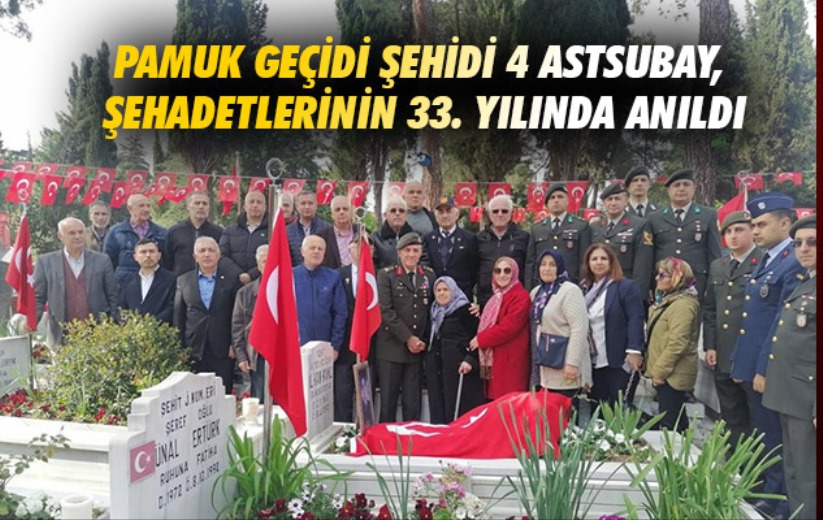 Pamuk Geçidi şehidi 4 astsubay, şehadetlerinin 33. yılında anıldı