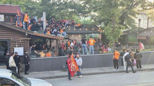 Bartın'da Galatasaray taraftarlarından ilginç görüntüler