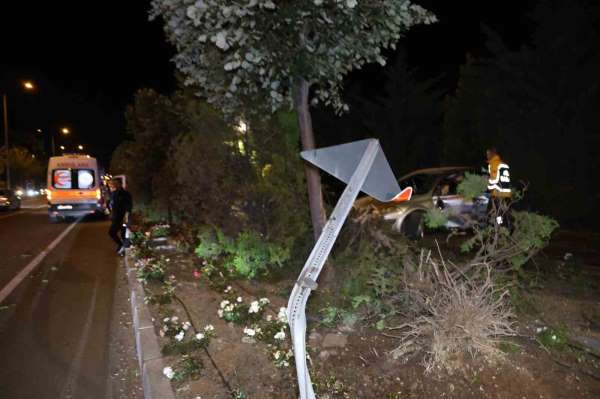 Nevşehir'de alkollü ve ehliyetsiz sürücü kaza yaptı, suçu babasına atmaya çalıştı