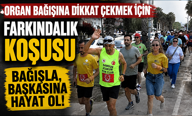 Organ bağışına dikkat çekmek için farkındalık koşusu