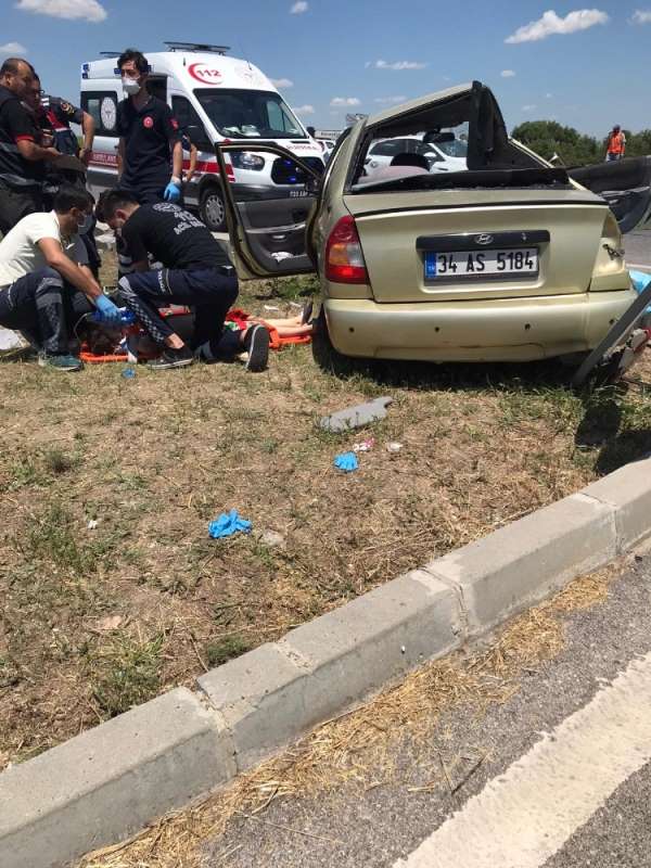 Kirklareli'de feci kaza: 2 ölü, 5 yaralı 