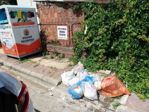 Atakum Belediyesi'nden 'çöp konteyneri' tepkisi: 'Halk sağlığı riski oluşturuyor'