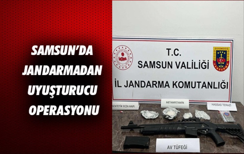 Samsun'da Jandarmadan uyuşturucu operasyonu