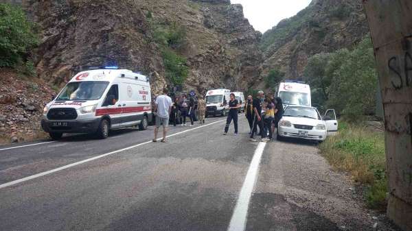 Tunceli'de tünelde kaza: 8 yaralı