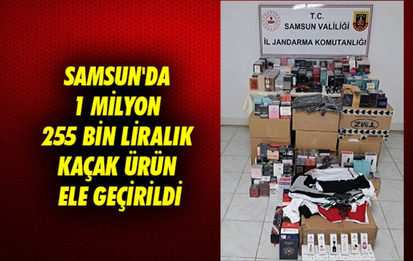 Samsun'da 1 milyon 255 bin liralık kaçak ürün ele geçirildi