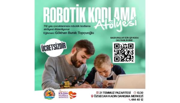 Atakum'da çocuklara yönelik robotik kodlama atölyesi