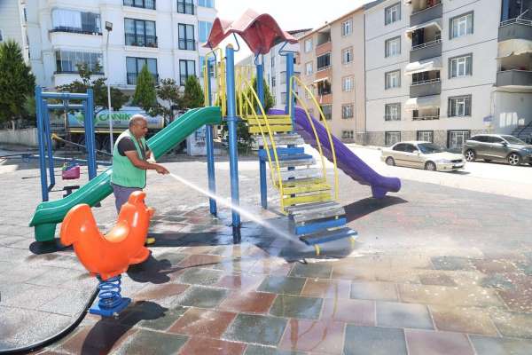 Canik'te bakımlı ve temiz parklar