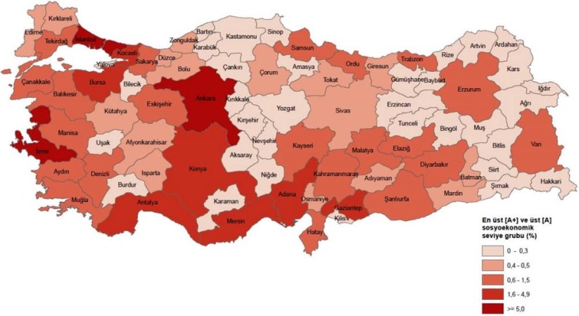 Samsun sosyoekonomik skor sıralamasında 24. basamakta yer aldı