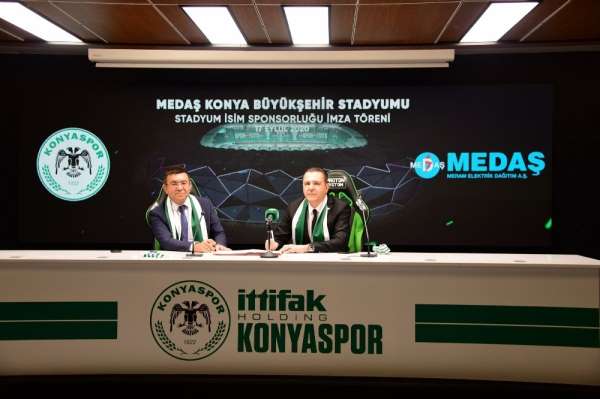 Konyaspor'un yeni stadyum sponsoru MEDAŞ 