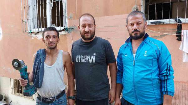 Samsun'da 3 kahraman, yangında mahsur kalan 2 çocuğu ölümden kurtardı