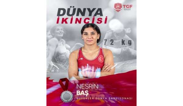 Milli güreşçi Esrin Baş, dünya ikincisi