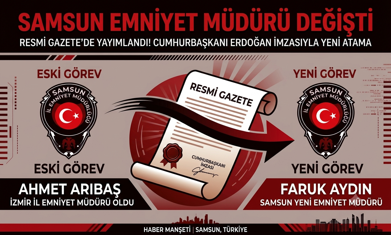 Samsun Emniyetinde Görev Değişimi: Faruk Aydın Yeni Emniyet Müdürü Oldu