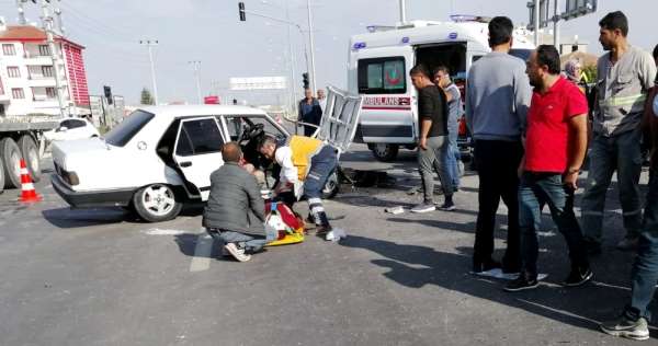 Aksaray'da trafik kazası: 4 yaralı 