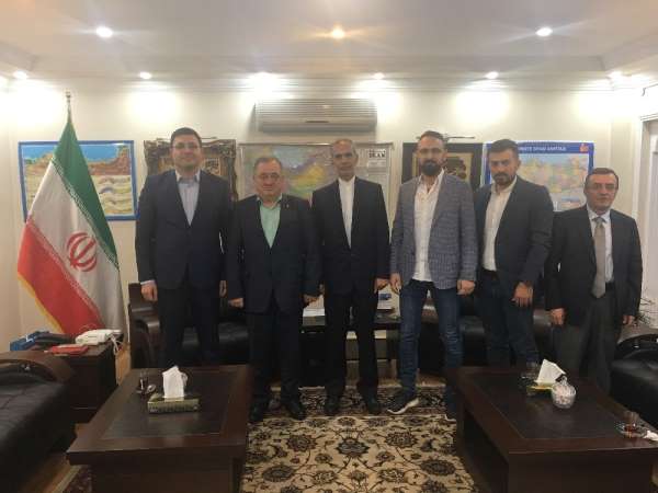 DKİB'den yeni göreve başlayan İran'ın Trabzon Başkonsolosu Saberi'ye ziyaret 
