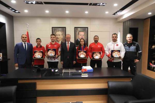 Başkan Örki milli sporcuları ağırladı - Denizli haber