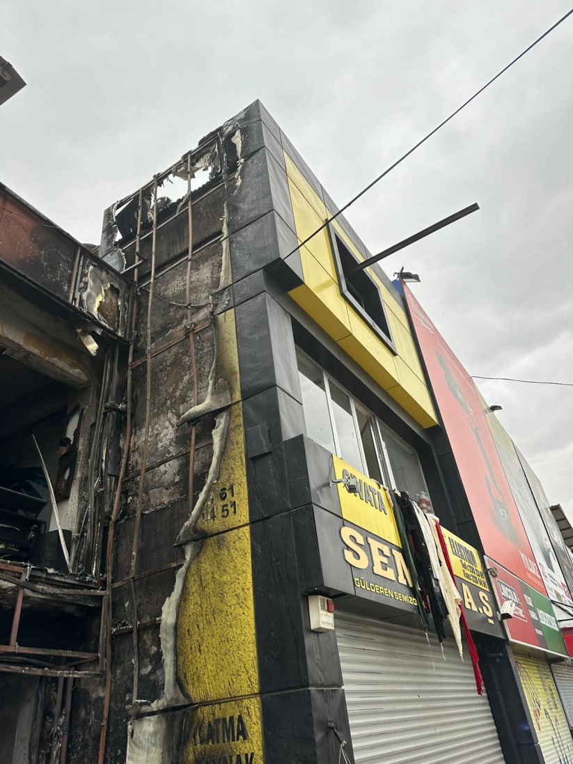 Samsun'da fabrika yangını