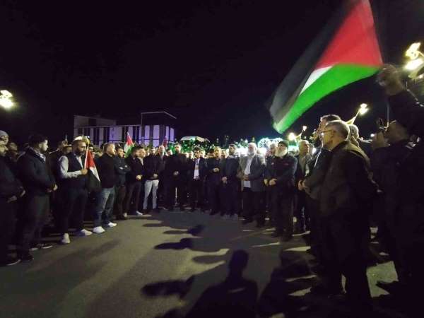 Bingöl'deki STK'lar, İsrail'in saldırılarını protesto etti