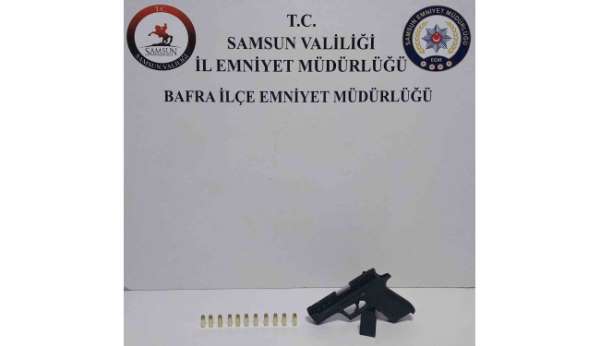 Bafra'da düğünde havaya ateş açan şahsa gözaltı