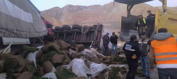 Erzincan'da tır kazası: 2 yaralı