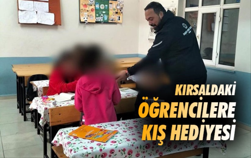 Samsun'da kırsaldaki öğrencilere kış hediyesi