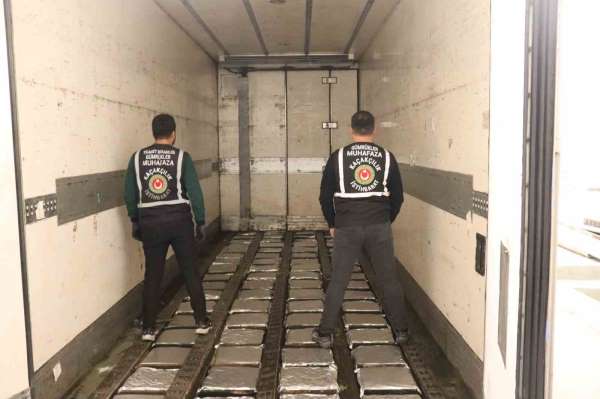 (Düzeltme) Ticaret Bakanlığı Gümrükler Muhafaza Ekiplerince 337 milyon değerinde uyuşturucu madde yakalandı