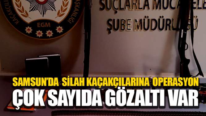  Samsun Hbaerleri: Samsun'da Silah Kaçakçılığı Operasyonu: 13 gözaltı 