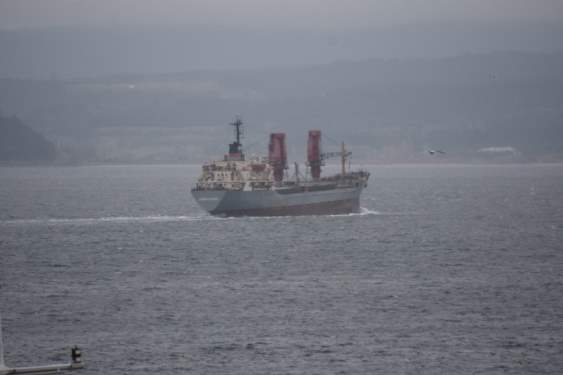 Rus Askeri Kargo Gemisi Boğaz'dan Geçti
