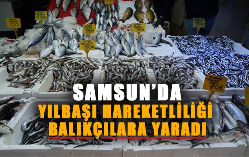 Samsun'da yılbaşı hareketliliği balıkçılara yaradı