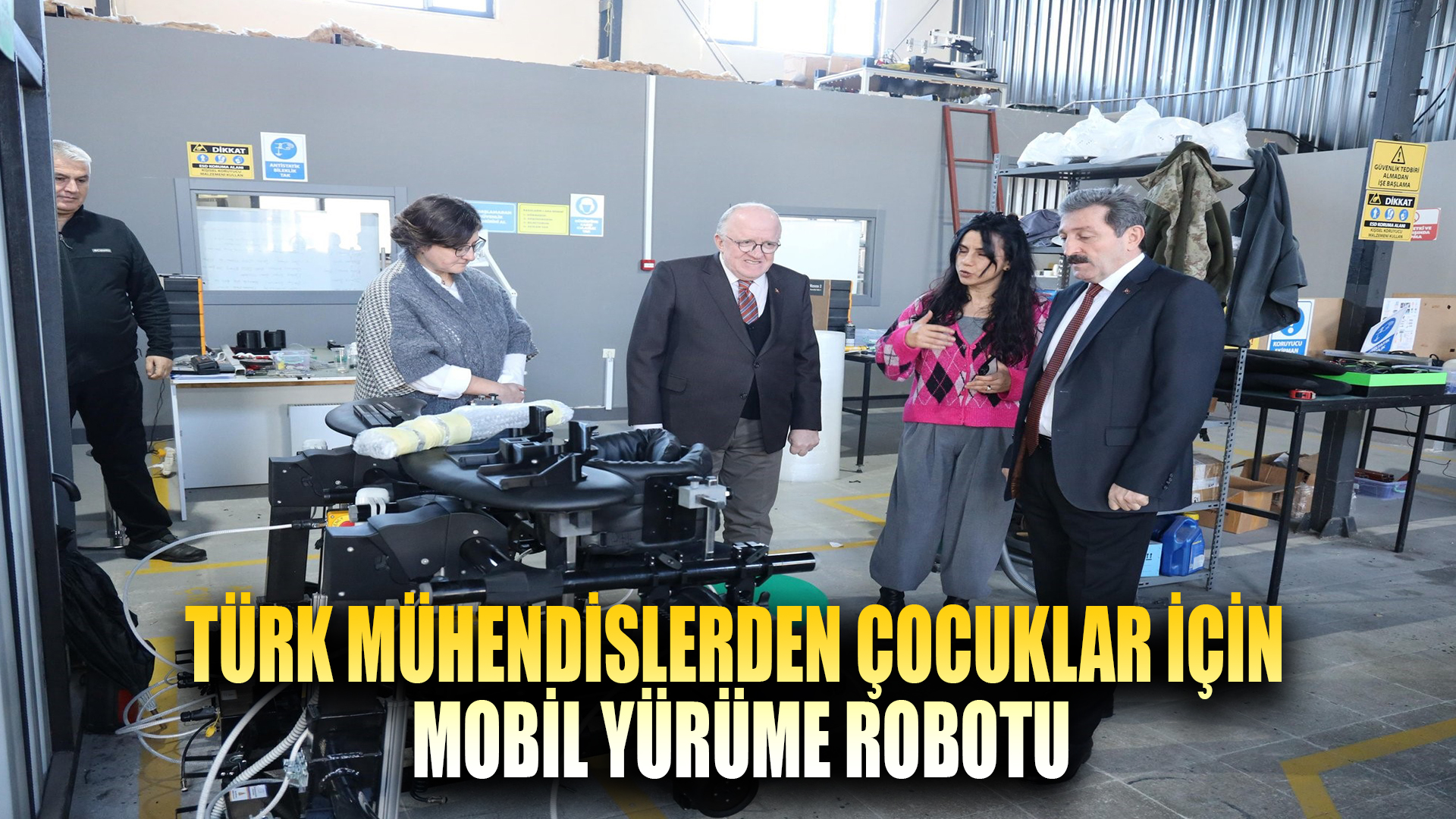 Türk mühendislerden çocuklar için mobil yürüme robotu