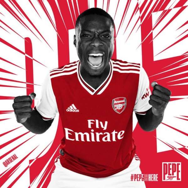 Arsenal, Pepe'yi 80 milyon Euro'ya kadrosuna kattı