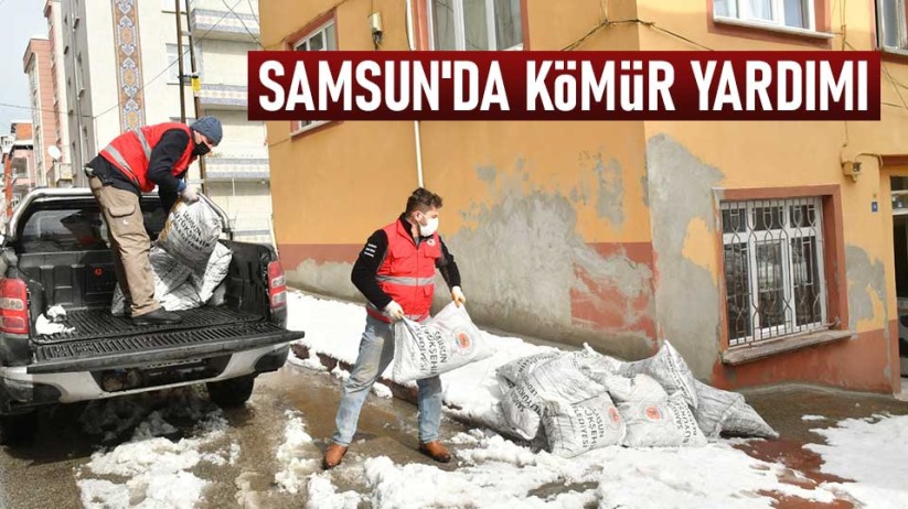 Samsun'da kömür yardımı