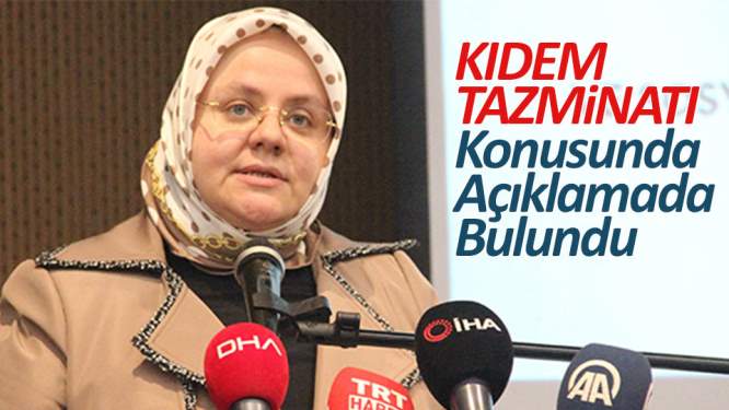 Bakandan kıdem tazminatı açıklaması